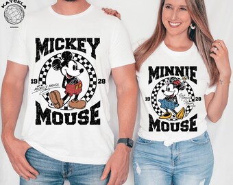 Retro Mickey Mouse Shirt, Vintage Minnie Mouse Shirt, Disney Vacation Shirt, Disneyland Mickey Shirt, Magic Kingdom Tee, Classic Mickey Tee