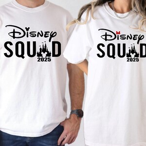 Custom Disney 2025 Shirt, Personalized Disney 2025 Shirt, Holiday Family Vacation Shirt, Disney Shirt, Disneyworld Shirt, Disney Squad Shirt