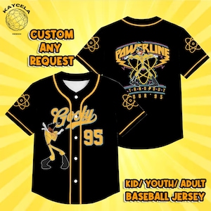 Disney Goofy Powerline Baseball Jersey Shirt, Custom Powerline Baseball Jersey Shirt, Disney Family Baseball Jersey , A Goofy Movie Shirt