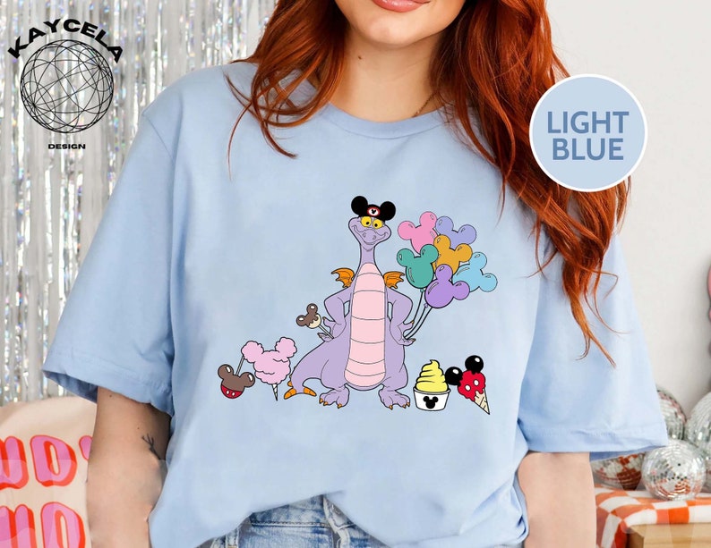 Disney Cute Figment Ice Cream Shirt, Disney Pooh Shirt, Figment Mickey ...