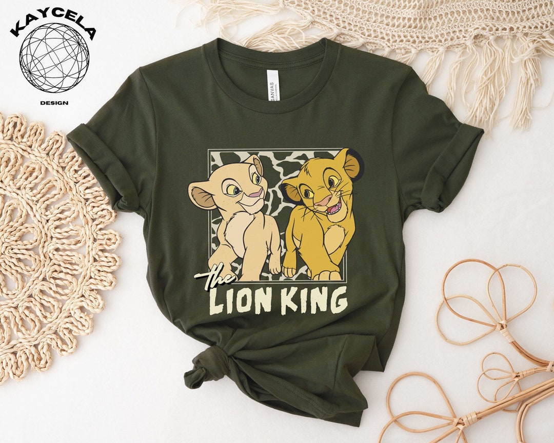 Retro Disney Lion King Simba and Young Nala Shirt, Magic Kingdom Shirt ...