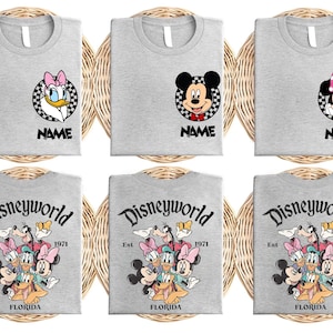 Custom Disneyworld Shirt,Disney Family Trip Tee,Disney All Character Shirt,Mickey And Friends Shirt,Disney Matching Shirt,Disney Group Shirt