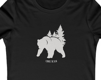 Ich wähle das Bären-Frauen-T-Shirt