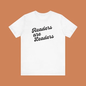 Readers Are Leaders Tee: Retro 70s Book Lover Shirt