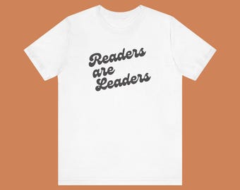 Läsare är ledare T-shirt: Retro 70-tals bokälskare