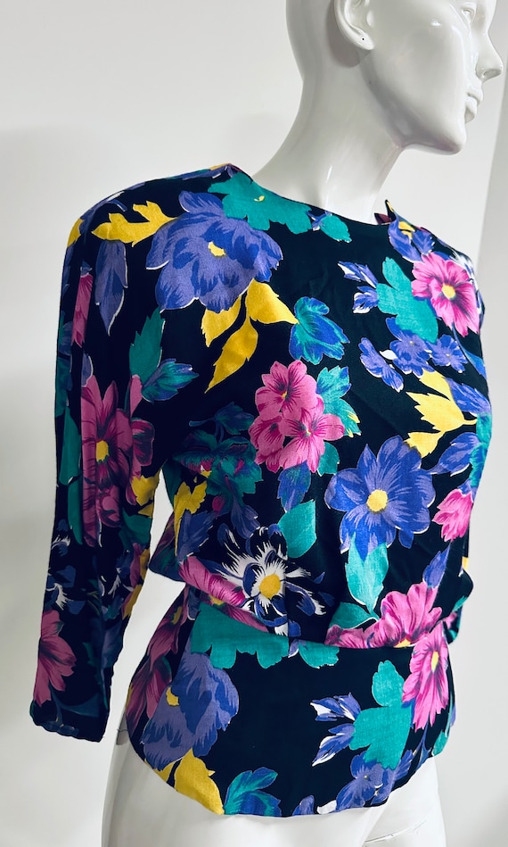 Floral 80s Top - image 7