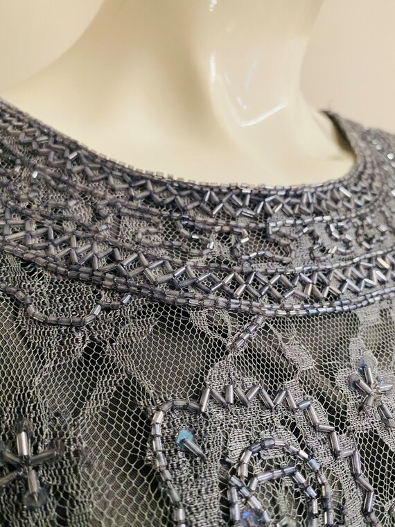 GRAY SEQUIN TOP - image 3