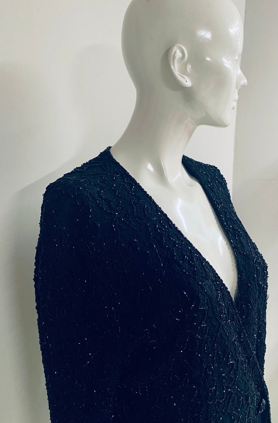 BLACK SEQUIN JACKET - image 3