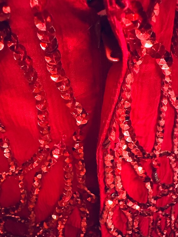 Red Sequins Dress - image 3