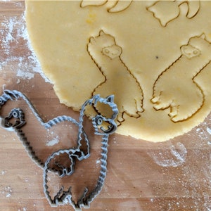 Alpaka Cookie Cutter Ausstecher. Ausstecher für Kekse, Plätzchen, Teig, Lebkuchen und Fondant Bild 2