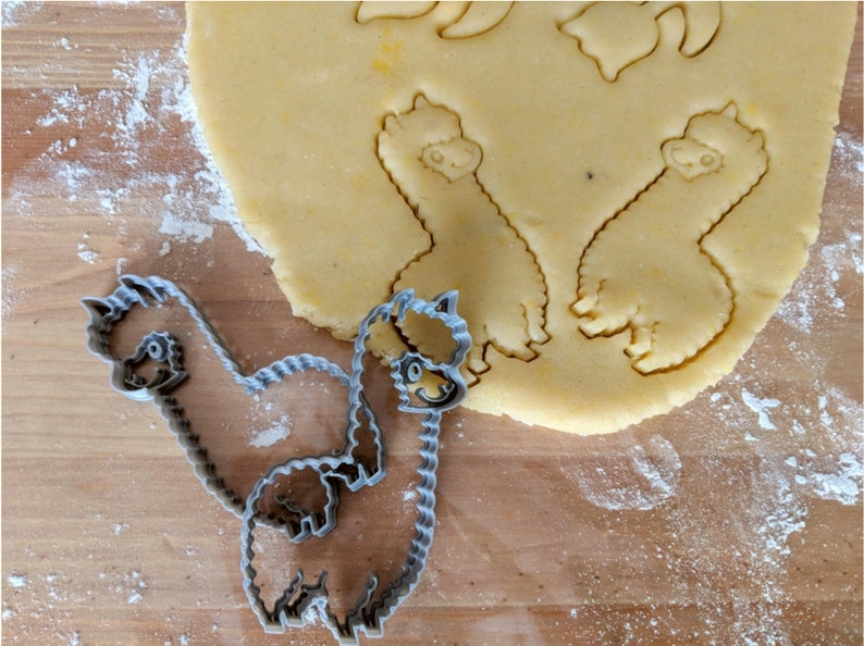 Alpaka Cookie Cutter Ausstecher. Ausstecher für Kekse, Plätzchen, Teig, Lebkuchen und Fondant Bild 2