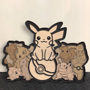 7 Laser cut Dateien - 7 Layer Art Piece for Glowforge - SVG - PDF
