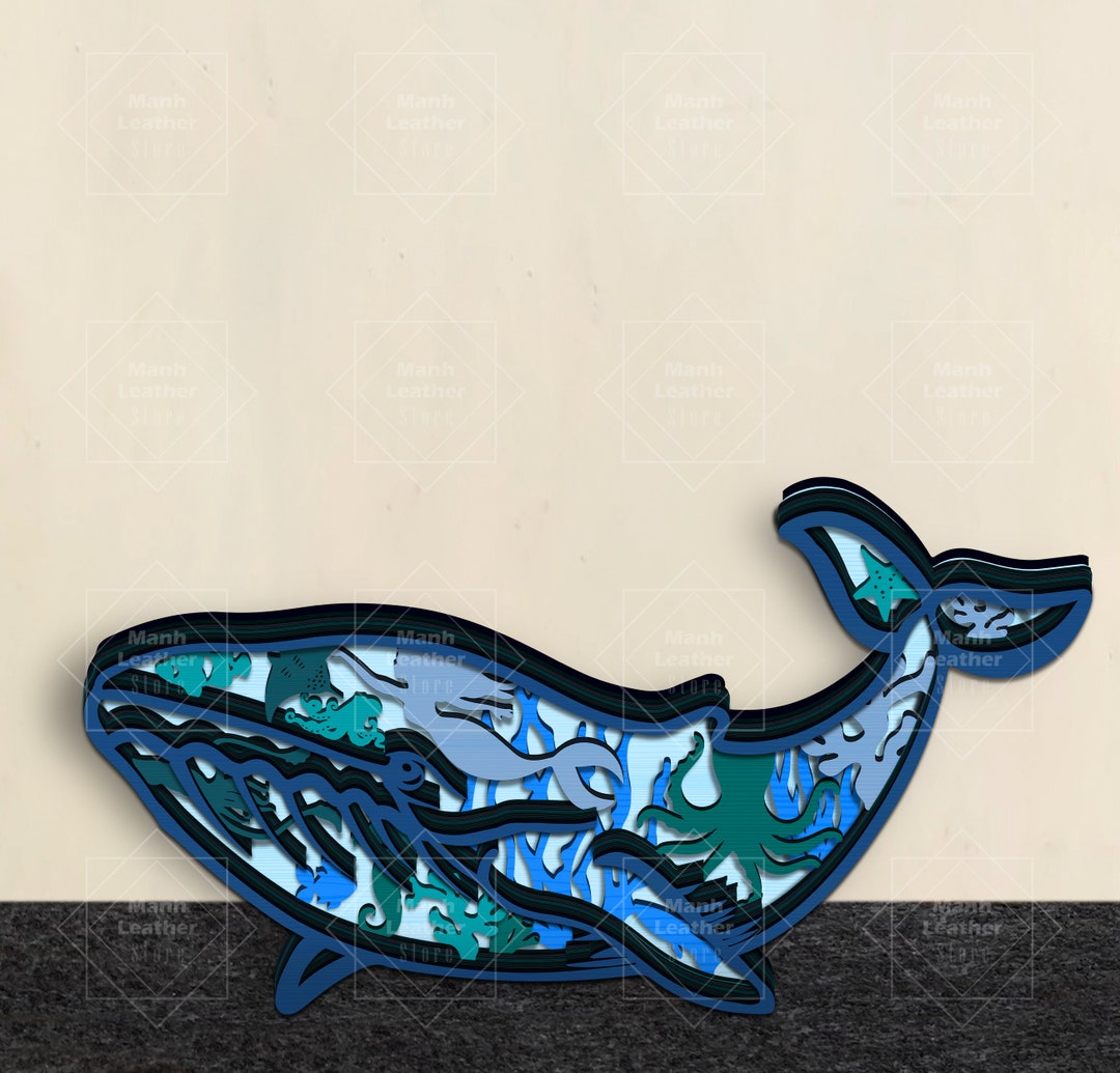 Whale Svg Laser Cut Files 7 Layer Art Piece For Glowforge Multi Whale Svg Laser Cut Files 7 Layer Art Piece For Glowforge Multi