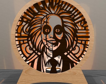 Spooky Halloween Light - Horror Inspired Pumpkin Lamp, Creepy Home Decor, Unique Halloween Night Light, Spooky Party Decoration