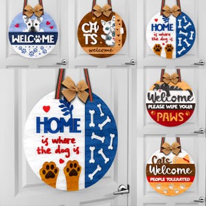 Haustier-runde Schilder Bundle, Katzen- und Hunde-Aufhänger Laser geschnitten, rundes Holzschild, Papierschnitt, hängendes Haustier-Veranda-Zeichen, Haustier-Liebhaber-Zitate-Svg