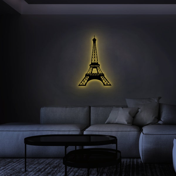 Wall Deco Led - Eiffel Tower led painting - Luz/light - Home - Gift