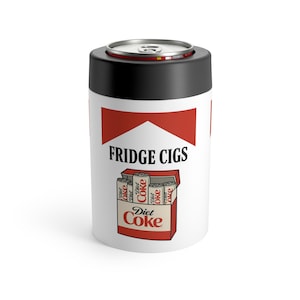 Fridge Cigs Can Holder Cooler | Diet Coke pack illustration, retro beverage design