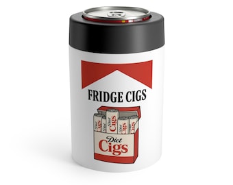 Nevera con soporte para latas de cigarrillos / Nevera isotérmica para bebidas, nevera portátil novedosa
