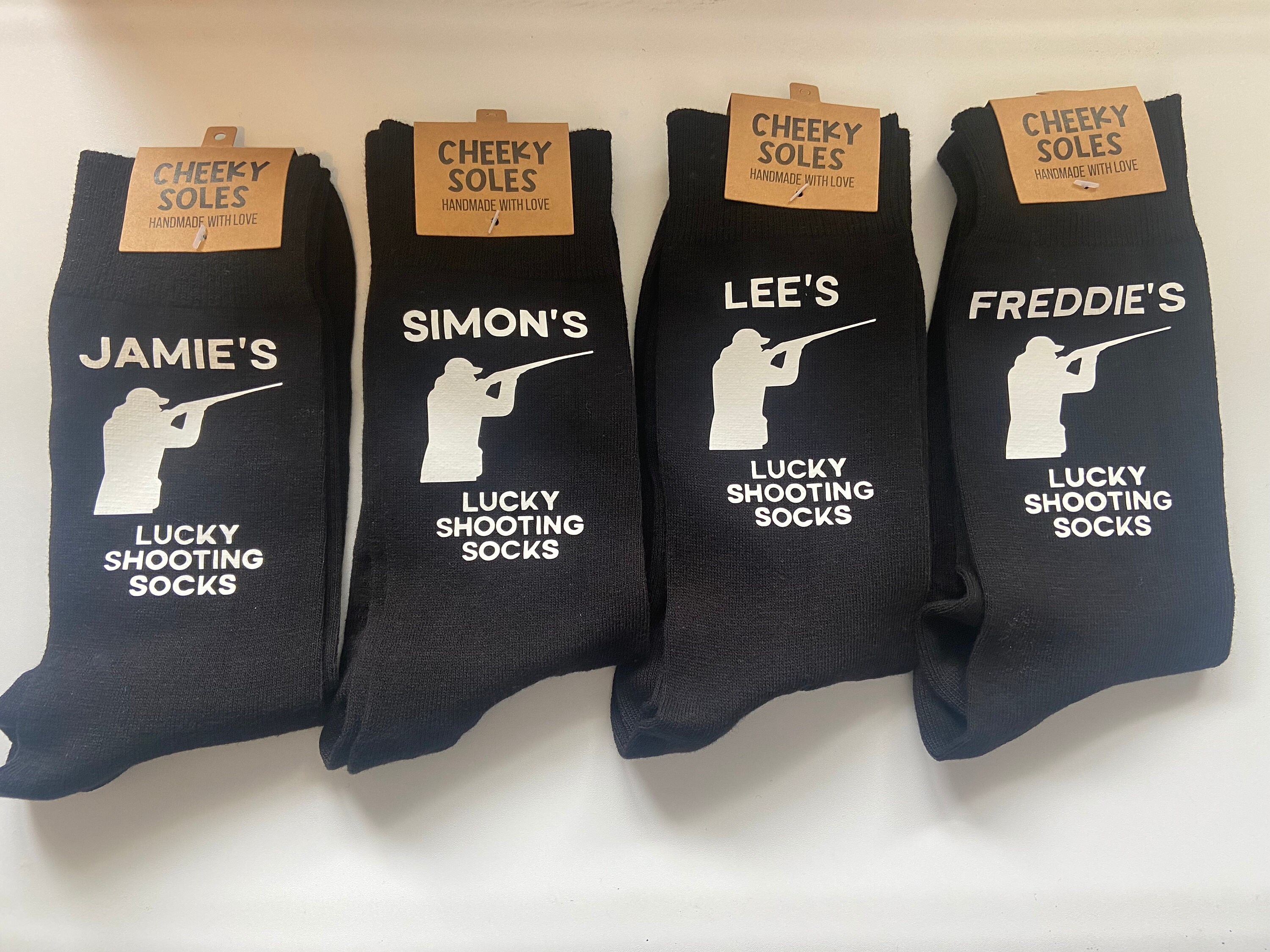 Personalised Lucky Shooting Gift Socks Clay Pigeon Shooting Etsy UK