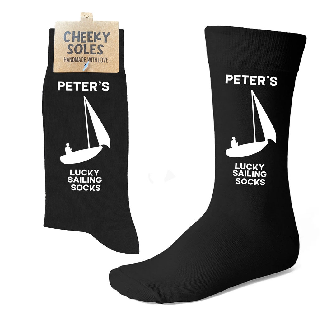 Personalised Lucky Sailing Gift Socks Sailor Gift Idea Etsy UK