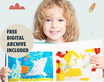 Álbum de fotos/libro de arte infantil personalizado, regalo para la abuela