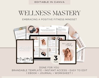 Wellness Mastery Done For You Programa de entrenamiento para preparador físico / Entrenador de pérdida de peso / Entrenador de salud corporal / Entrenador de bienestar / Guía de ejercicios