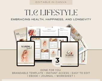 TLC Estilo de vida para entrenador de salud Hecho para ti Programa de entrenamiento para entrenador de pérdida de peso / Entrenador corporal / Control de peso / Entrenador de bienestar / Plr