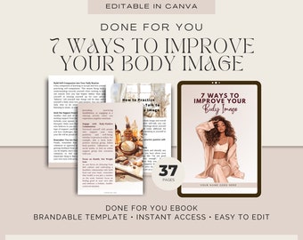 Hecho por ti 7 maneras de mejorar tu imagen corporal Libro electrónico / Herramientas de coaching / Recursos de coaching / Entrenador de salud / Entrenador de bienestar / Amor propio