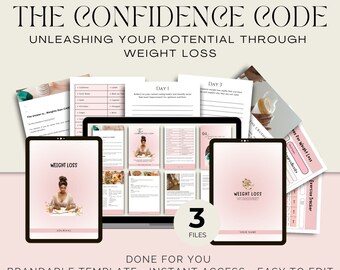 The Confidence Code Done For You Coaching Program for Weight loss Coach | Fitness Coach | Weight management specialist | Wellness Coach |Plr