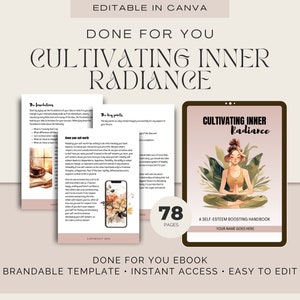 Cultivating Inner Radiance : A Self-esteem Boosting Handbook | Done For You | Life Coach | self esteem coach | Personal Development Coach