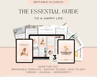 La guía esencial para una vida feliz hecha para usted Programa de entrenamiento para entrenadores de vida/entrenadores de ansiedad/entrenadores de salud/entrenador de bienestar/terapeuta