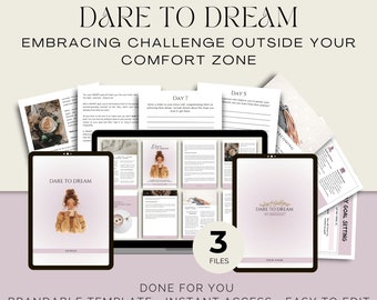 Dare to Dream Done For You Ebook & PLR Guide for Life Coach | Goal Setting Coach | Vision and Dream Coach | Life Business Coach