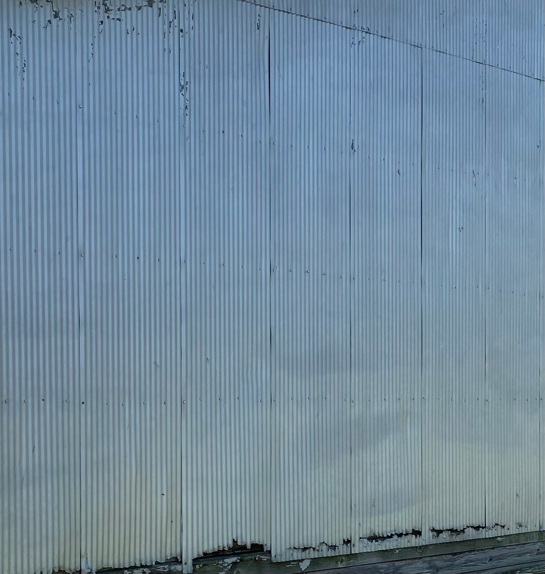 FREE SHIPPING Authentic, Silver Barn Tin, Corrugated Weathered Barn Tin