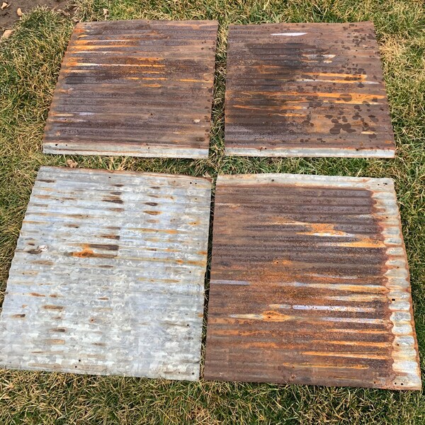 Antique Tin Tiles Etsy