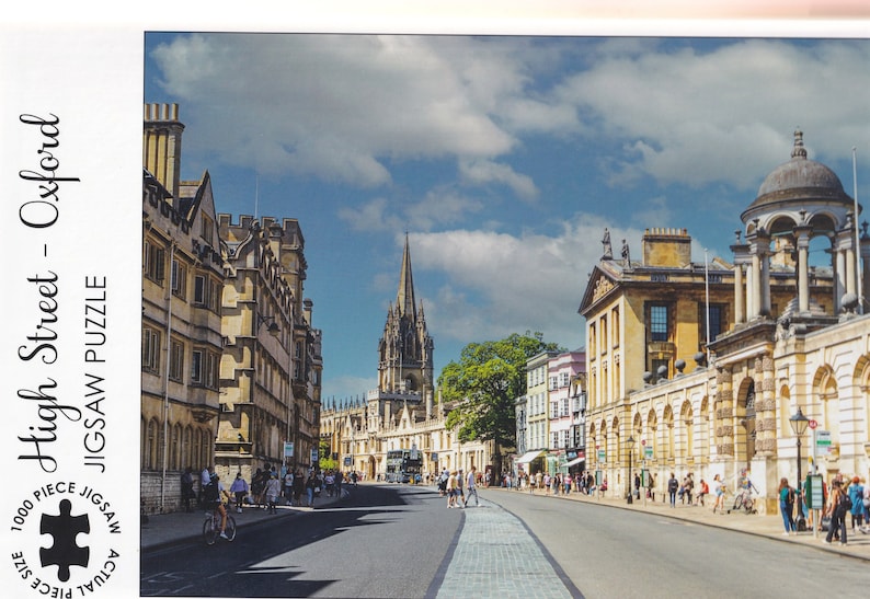 Jigsaw Puzzle Oxford High Street 1000 Piece Etsy
