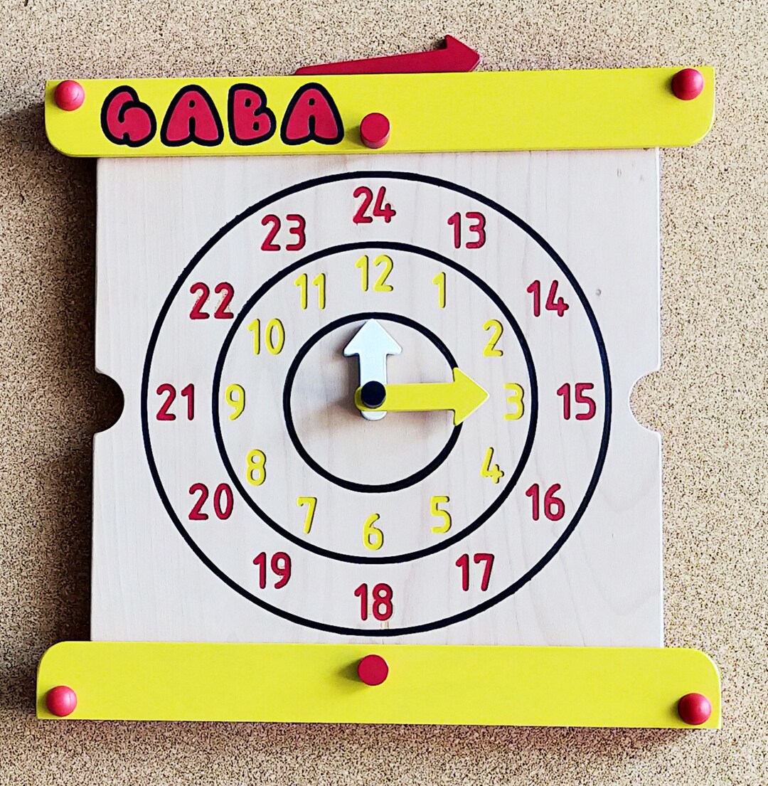 The Clock That Teach Time, Teaching Children to Tell Time, Telling Time ...
