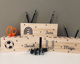 Pen holder with name | Pen holder for children | Desk organizer | Pen holder personalized | Pen holder for school children | starting school