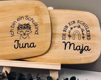board | Breakfast board with name | Gift for starting school | personalized | School child 2024