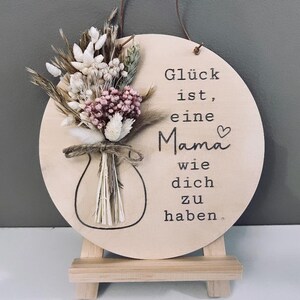 best mom best grandma Wooden disc with dried flowers Thanks for everything Birthday gift best great grandma Gift for Mother's Day V2 beste Mama