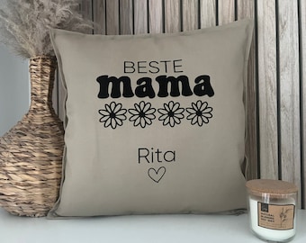 Kissen beste Mama | Deko Kissen | personalisiertes Kissen | Kissen mit Name |Kissen handmade | Geschenk Muttertag | Geschenk Mutter