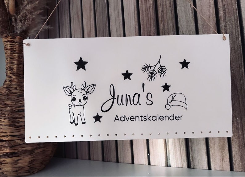 Adventskalender personalisiert personalisierter Adventskalender Adventskalender für Kinder mit Name Weihnachtskalender Adventszeit Bild 3