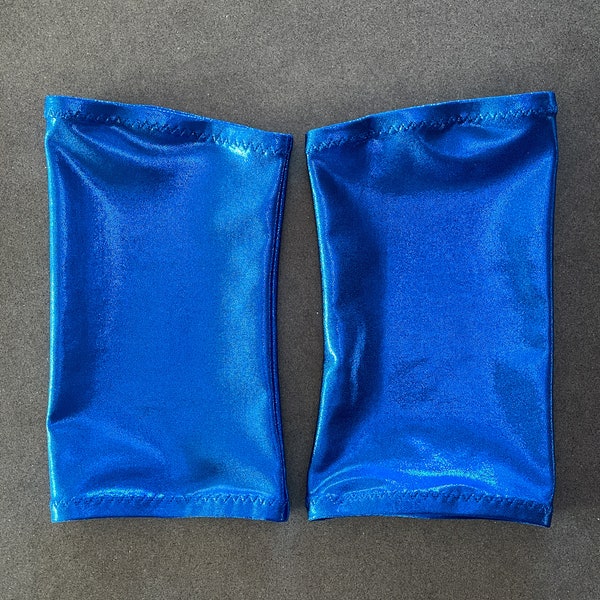 METALLIC Foil Pro Wrestling Kneepad Covers / MANY COLOURS / Classic Professional Wrestling Gear