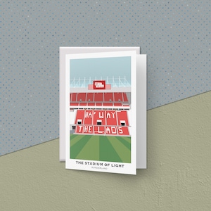 Sunderland Grußkarte - Stadium of Light