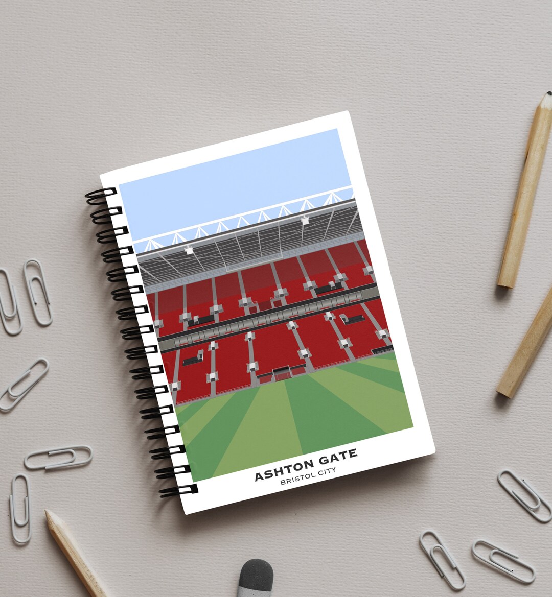 Bristol City Notebook - Ashton Gate - Etsy UK