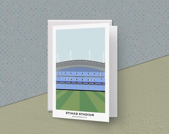 Manchester City Greeting Card - Etihad Stadium