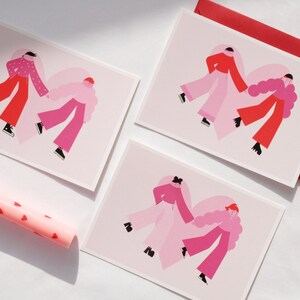 Carte Saint-Valentin illustration couple