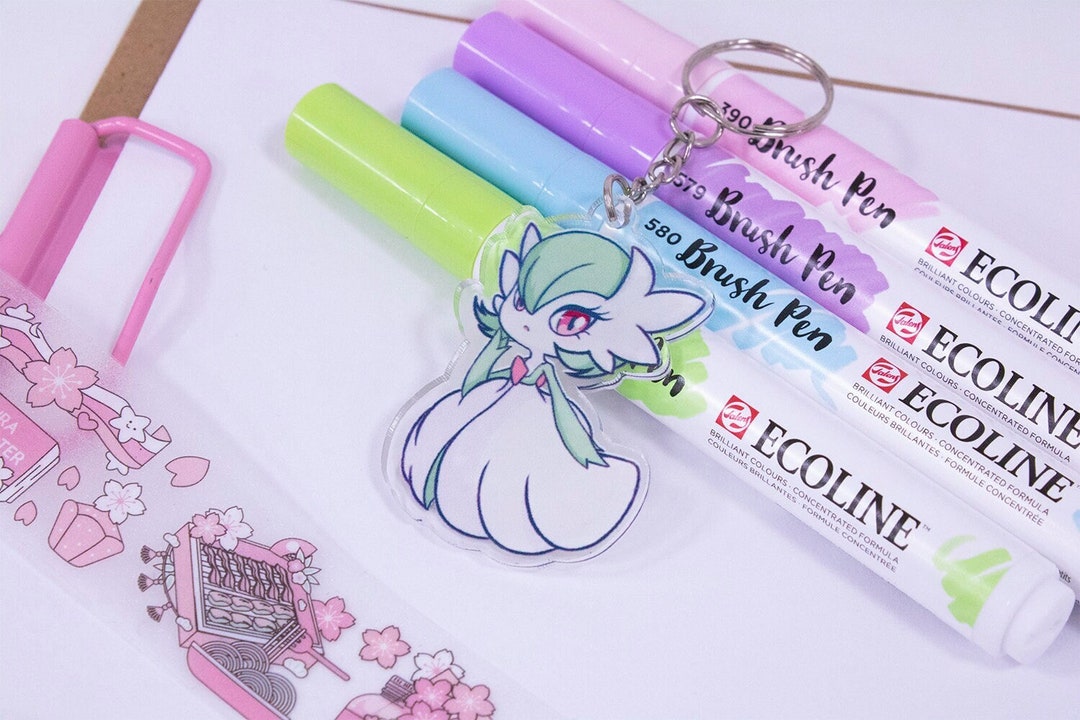 Pokémon Acrylic Keychain Mega Gardevoir Keychain Etsy