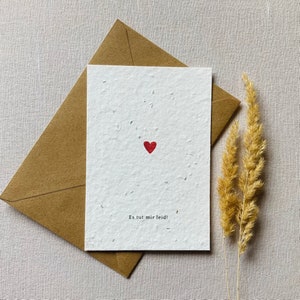 Implantable Apology Card | Seed card | Minimalist | Sustainable | I'm sorry