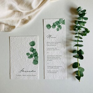 Einpflanzbares Gastgeschenk Muster Namenskarte Hochzeit Hochzeitsdeko Samenkarte Minimalistisch Nachhaltig Bild 4