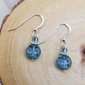 Moon Earrings, Moon Drop Earrings, Celestial Earrings, Handmade Earrings